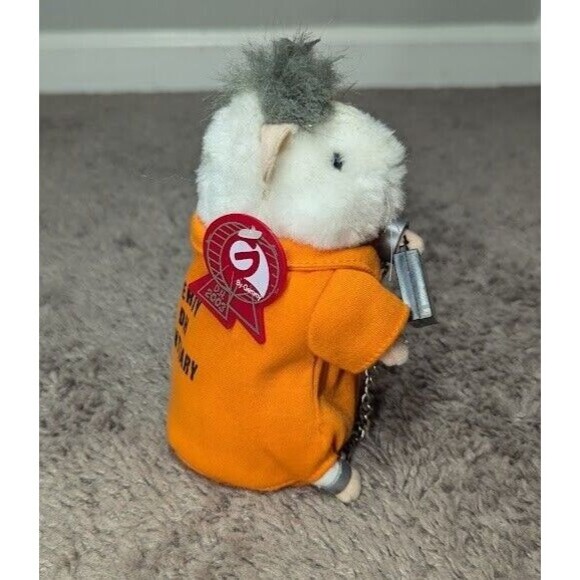 Vintage 90s Gemmy Dancing Hamster CEO Figure *Missing Paper - Picture 2 of 7